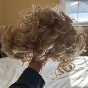 Blonde Curly Hair Wig/ worn once for Marilyn Monroe costume